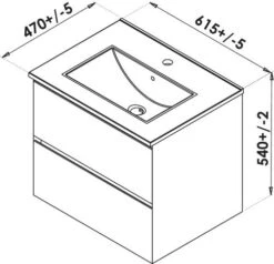 Meuble PANADURA à Suspendre 60 Cm Blanc Mat - BATHROOM THERAPY -Salle De Bain Fournitures 401511141 3