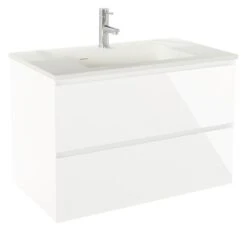 Meuble PANADURA à Suspendre 80 Cm Blanc Brillant - BATHROOM THERAPY