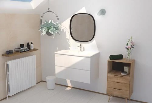 Meuble PANADURA à Suspendre 80 Cm Blanc Brillant - BATHROOM THERAPY 2 Meuble PANADURA à Suspendre 80 Cm Blanc Brillant - BATHROOM THERAPY – Image 2