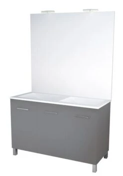 Meuble NEW YORK Sur Pieds 120cm Anthracite - BATHROOM THERAPY -Salle De Bain Fournitures 401511192 3