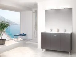 Meuble NEW YORK Sur Pieds 120cm Anthracite - BATHROOM THERAPY -Salle De Bain Fournitures 401511192 4