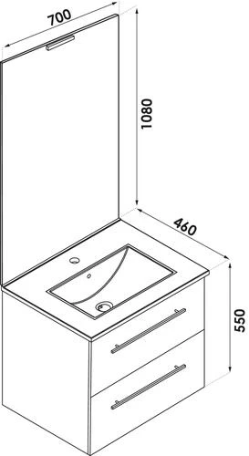 Meuble NEW YORK à Suspendre 70cm Blanc - BATHROOM THERAPY 3 Meuble NEW YORK à Suspendre 70cm Blanc - BATHROOM THERAPY – Image 3