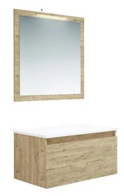 Meuble NUDEA 1.0 à Suspendre 70cm Cognac - BATHROOM THERAPY