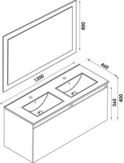 Meuble NUDEA 1.0 à Suspendre 120cm Cognac - BATHROOM THERAPY -Salle De Bain Fournitures 401511298 3