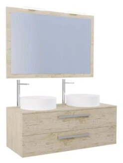 Meuble NUDEA 2.0 à Suspendre 120cm Cognac - BATHROOM THERAPY