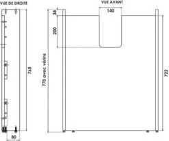 Habillage Cache Tuyaux 80 Cm Ergo - NEOVA -Salle De Bain Fournitures 401511320 5