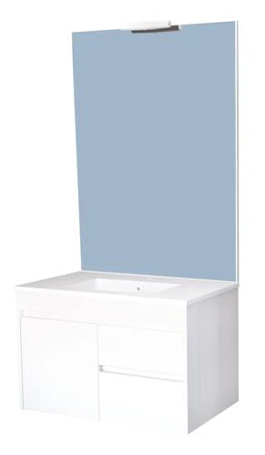 Meuble LUMPUR à Suspendre 80cm Miroir Affleurant - BATHROOM THERAPY 1 Meuble LUMPUR à Suspendre 80cm Miroir Affleurant - BATHROOM THERAPY