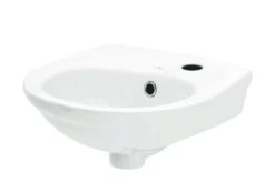 Lave-mains De Face Trou De Robinetterie à Droite