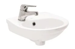 Lave-mains De Face Trou De Robinetterie à Gauche