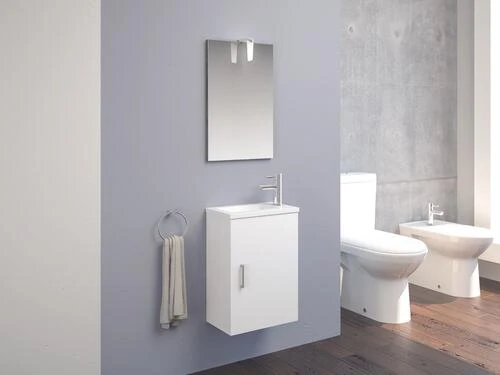 Meuble Lave-mains De Face à Suspendre New York Blanc - BATHROOM THERAPY 2 Meuble Lave-mains De Face à Suspendre New York Blanc - BATHROOM THERAPY – Image 2