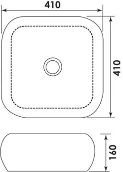 Vasque Design Carré à Poser 41cm - BATHROOM THERAPY 7 Vasque Design Carré à Poser 41cm - BATHROOM THERAPY -Salle De Bain Fournitures 403511001 4