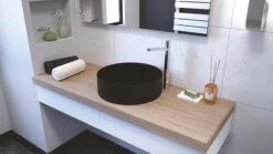 Vasque à Poser Ronde ø37x12 Cm Veniz Noire - BATHROOM THERAPY 8 Vasque à Poser Ronde ø37x12 Cm Veniz Noire - BATHROOM THERAPY -Salle De Bain Fournitures 403511010 4