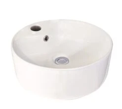 Vasque à Poser Ronde ø40x16 Cm Blanche - BATHROOM THERAPY
