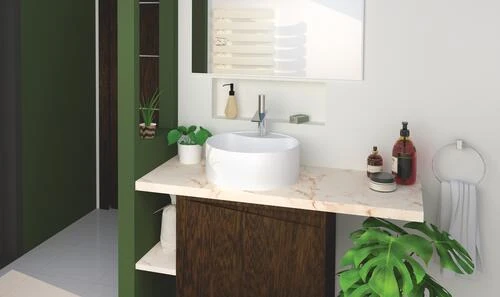 Vasque à Poser Ronde ø40x16 Cm Blanche - BATHROOM THERAPY 2 Vasque à Poser Ronde ø40x16 Cm Blanche - BATHROOM THERAPY – Image 2