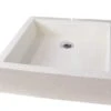 Vasque Timbre à Poser Carré 40cm En Terrazo Pierre - BATHROOM THERAPY