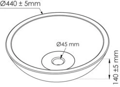 Vasque à Poser Ronde ø44cm En Terrazo Grise - BATHROOM THERAPY -Salle De Bain Fournitures 403511017 3