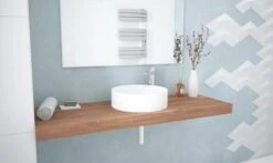 Vasque à Poser Ronde ø39,5x11,5 Cm Blanche - BATHROOM THERAPY -Salle De Bain Fournitures 403511018 3