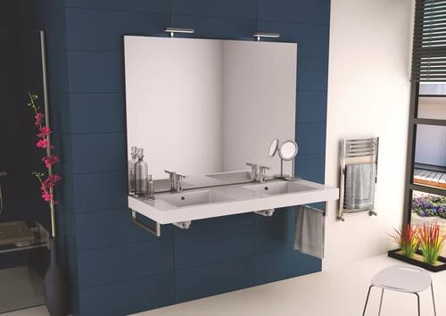 Plan Vasque PMR En Résine 120cm Ergo - NEOVA 2 Plan Vasque PMR En Résine 120cm Ergo - NEOVA – Image 2