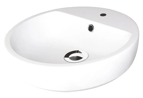 Vasque à Poser Semi Encastree Ronde ø44 Cm Blanche 1 Vasque à Poser Semi Encastree Ronde ø44 Cm Blanche