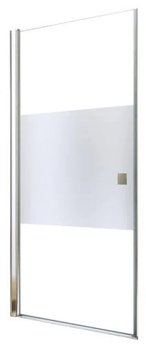 Paroi De Douche Porte Pivotante Verre Givré Selyna 80cm - ELMER