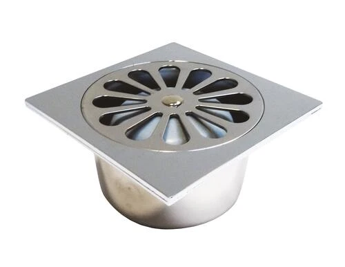 Siphon De Sol Plastique Carré 100mm ø40 - VALENTIN 1 Siphon De Sol Plastique Carré 100mm ø40 - VALENTIN