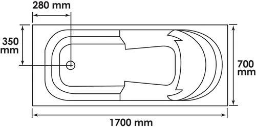 Baignoire Acrylique 170x70cm - ELMER 4 Baignoire Acrylique 170x70cm - ELMER – Image 4