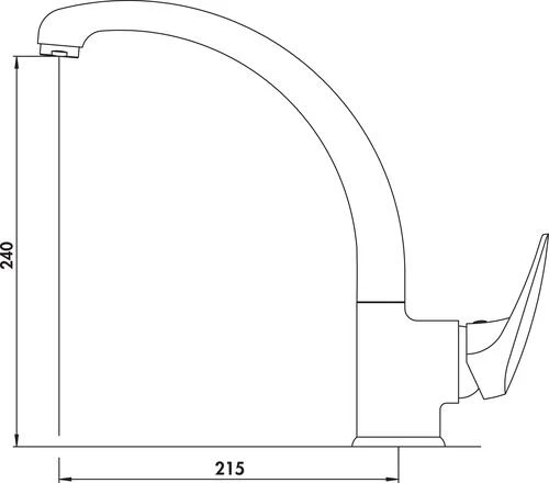 Mitigeur D'évier Bec Fondu Haut Access - ROLF 2 Mitigeur D'évier Bec Fondu Haut Access - ROLF – Image 2