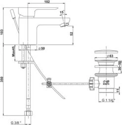Mitigeur De Lavabo Norm'O C2 - ROLF -Salle De Bain Fournitures 501011107 3