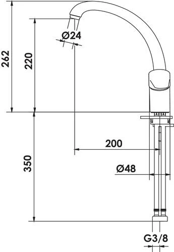 Mitigeur D'évier Bec Haut Prim'O - ROLF 2 Mitigeur D'évier Bec Haut Prim'O - ROLF – Image 2