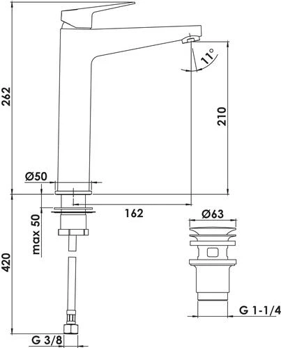 Mitigeur De Lavabo Fact'Ory Taille XL Nickel Brossé - ROLF 2 Mitigeur De Lavabo Fact'Ory Taille XL Nickel Brossé - ROLF – Image 2