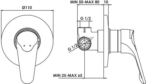 Mitigeur De Douche à Encastrer Access - ROLF 2 Mitigeur De Douche à Encastrer Access - ROLF – Image 2
