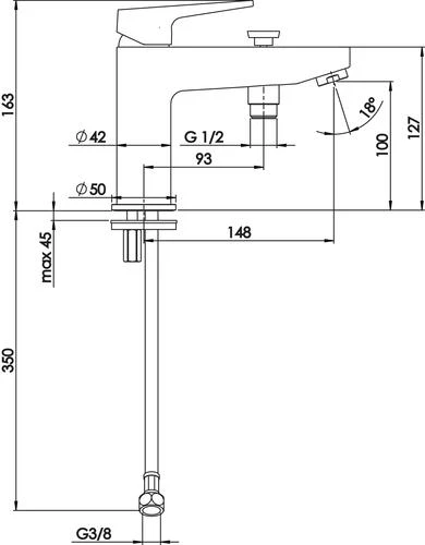 Mitigeur Bain-douche Monotrou Ev'O - ROLF 2 Mitigeur Bain-douche Monotrou Ev'O - ROLF – Image 2