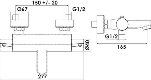 Thermostatique De Bain-douche - ROLF 2 Thermostatique De Bain-douche - ROLF – Image 2
