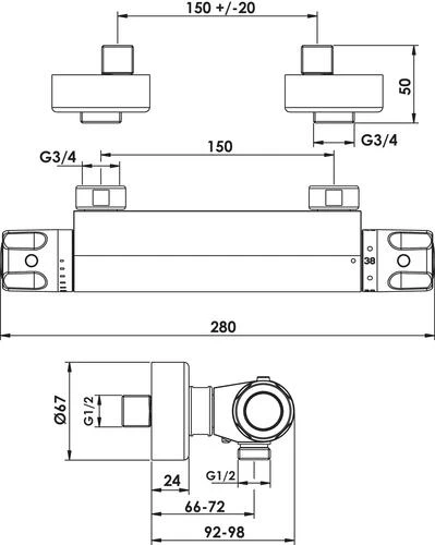 Thermostatique De Douche C3 Ev'O - ROLF 2 Thermostatique De Douche C3 Ev'O - ROLF – Image 2