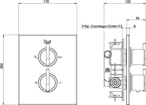 Thermostatique De Douche Avec Set Déco à Encastrer Fact'Ory - ROLF Inside 4 Thermostatique De Douche Avec Set Déco à Encastrer Fact'Ory - ROLF Inside – Image 4