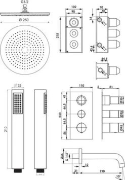 Pack Thermostatique De Bain / Douche à Encastrer Ori'O - ROLF 7 Pack Thermostatique De Bain / Douche à Encastrer Ori'O - ROLF -Salle De Bain Fournitures 501017015 4