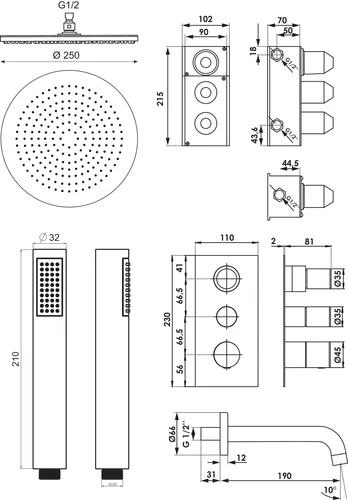 Pack Thermostatique De Bain / Douche à Encastrer Ori'O - ROLF 4 Pack Thermostatique De Bain / Douche à Encastrer Ori'O - ROLF – Image 4