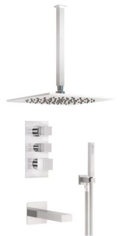 Pack Thermostatique De Bain / Douche à Encastrer Cuadr'O - ROLF