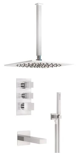 Pack Thermostatique De Bain / Douche à Encastrer Cuadr'O - ROLF 1 Pack Thermostatique De Bain / Douche à Encastrer Cuadr'O - ROLF