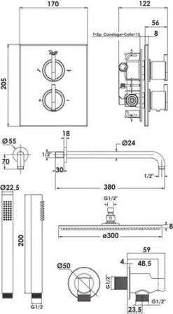 Pack Thermostatique De Douche à Encastrer Fact'Ory - ROLF Inside -Salle De Bain Fournitures 501017023 5