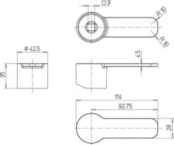 Manette Universelle Antibactérienne ø35 -Salle De Bain Fournitures 501019002 3