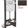 Bâti-support WC Universel Autoportant 3/6 Litres + Plaque De Commande Noire OFFERTE - ROLF