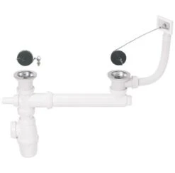 Vidage D'évier 2 Cuves ø50 Avec Trop Plein - WIRQUIN