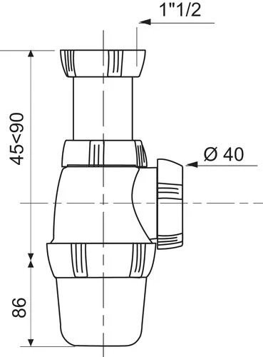 Siphon D'évier Réglable - ROLF 2 Siphon D'évier Réglable - ROLF – Image 2
