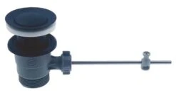 Vidage Lavabo Plastique Noir Mat - ROLF