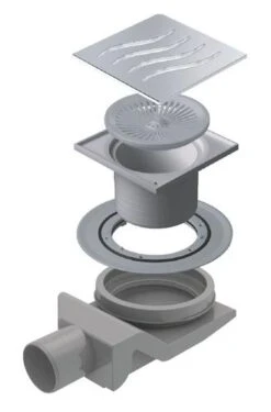 Bonde De Douche à Carreler Extra-plate