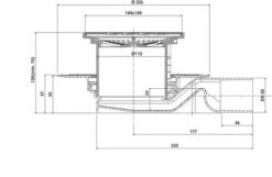 Bonde De Douche à Carreler Extra-plate -Salle De Bain Fournitures 502012034 3