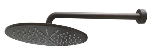 Kit Mural à Encastrer - Pomme De Tête Ronde 30cm Noire 1 Kit Mural à Encastrer - Pomme De Tête Ronde 30cm Noire