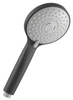 Douchette Anticalcaire 3 Jets ø112mm Noire