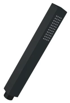 Douchette Carrée Anticalcaire Monojet Laiton Noir 24,5mm - ROLF